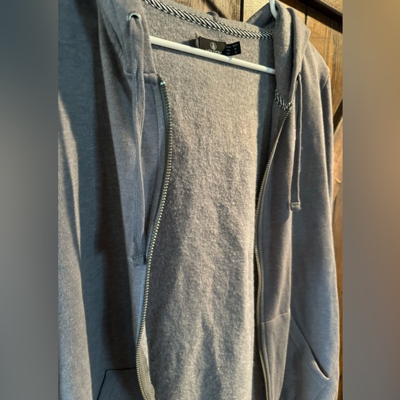 Volcom Women’s Aloah Hawaii Full Zip Hoodie Sweatshirt Grey -size M(6) - Picture 6 of 6